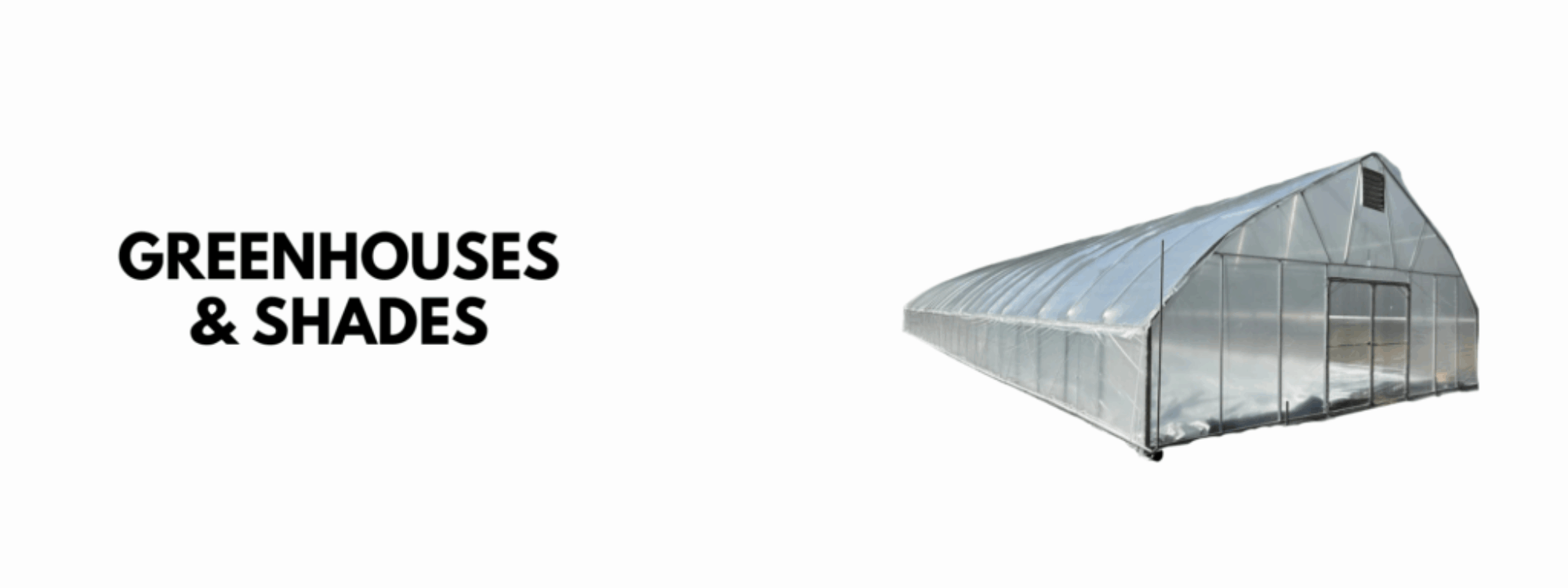 large agricultural greenhouse for farm crop cultivation