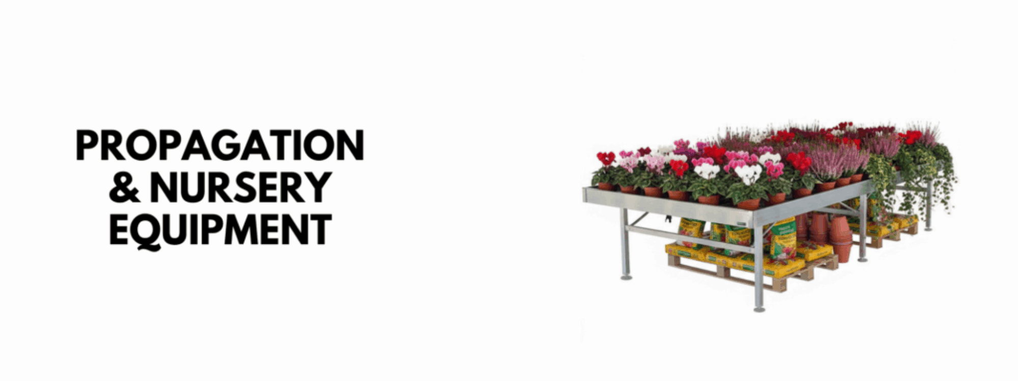 greenhouse plant propagation system for nursery production