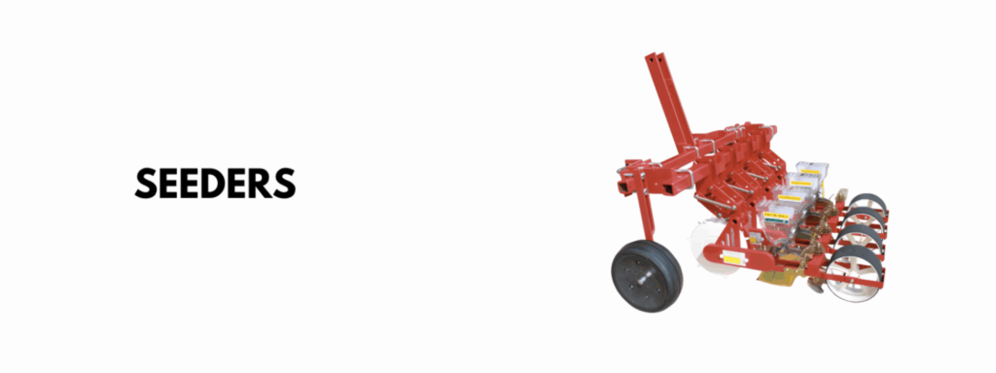 tractor pulled vegetable seeder for row crop planting
