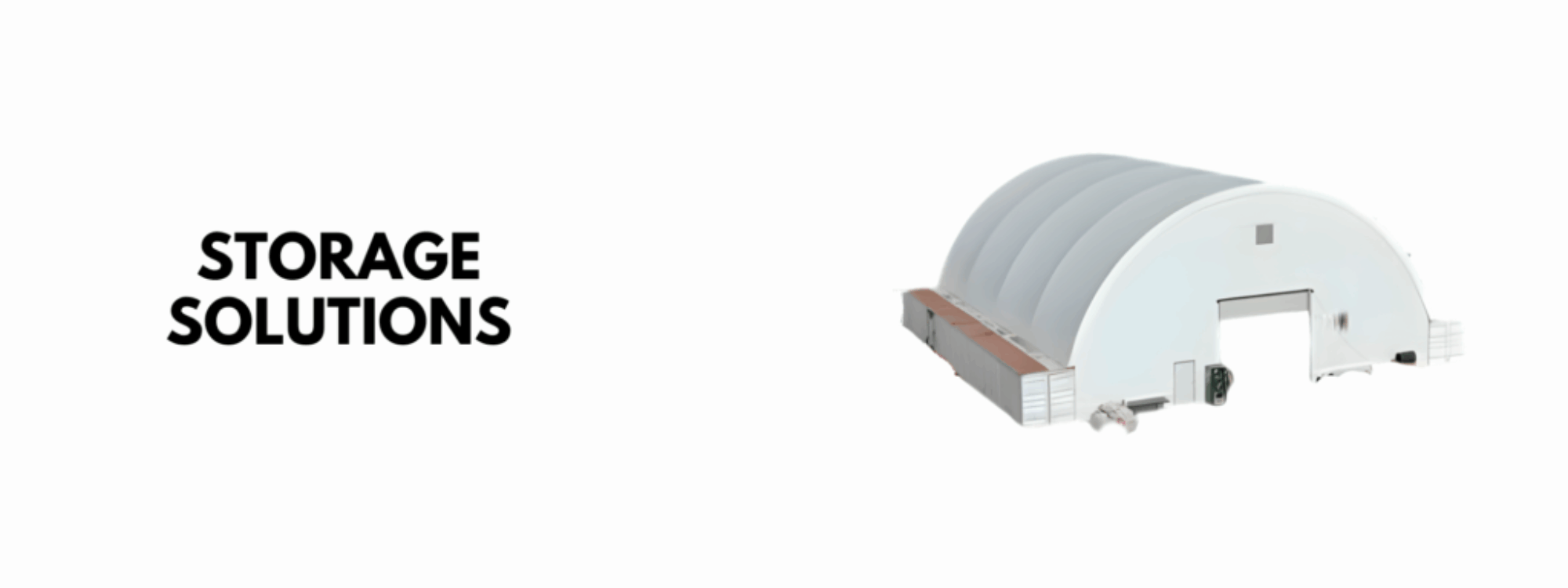 ClearSpan fabric storage building for farm equipment