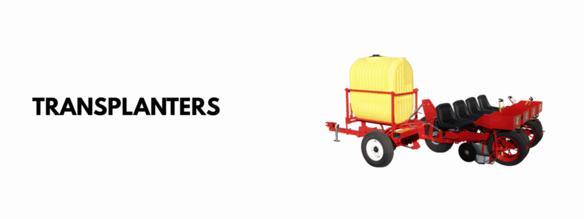 4 row vegetable transplanter with irrigation water tank