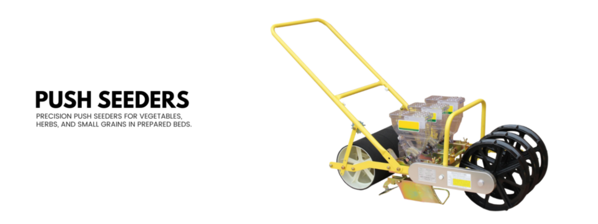 manual push seeder for vegetable row planting