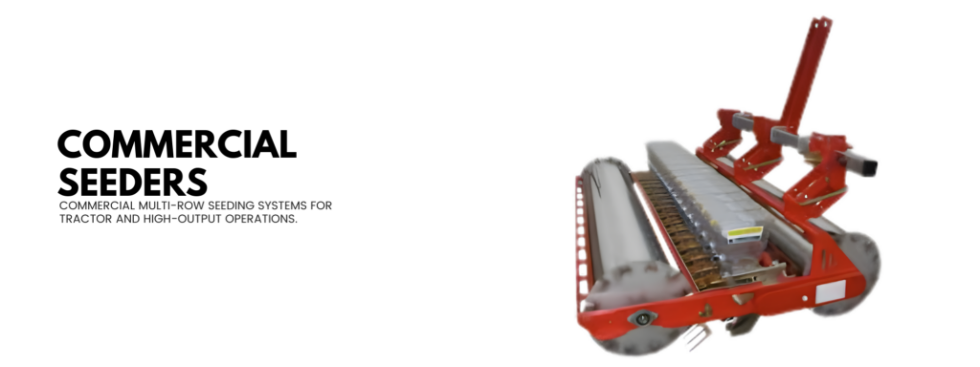 tractor mounted commercial vegetable seeder for row crops