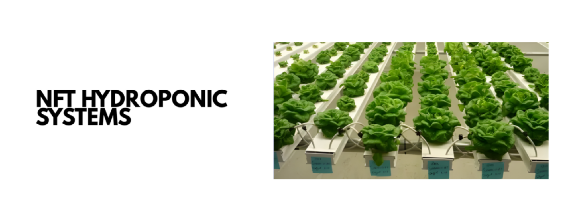 NFT hydroponic growing system with nutrient flow channels